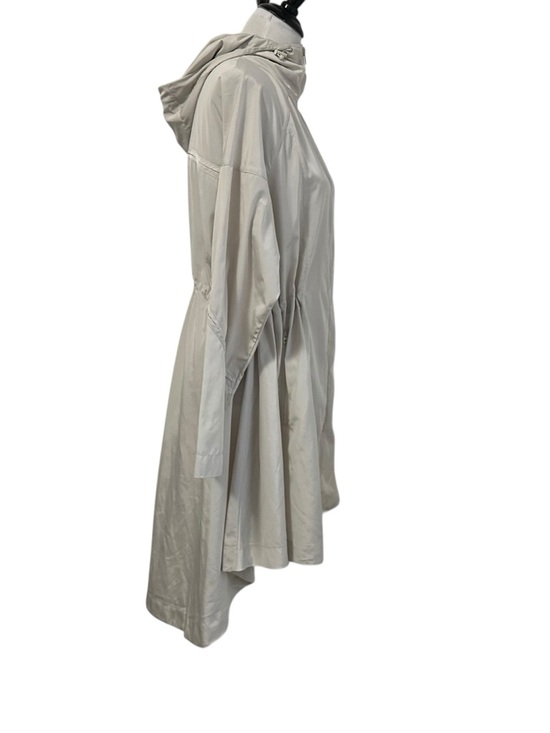 Athleta Womens Solar Wind & Rain Anorak Jacket Sz Medium Oatmeal Hooded - Picture 8 of 15